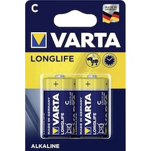 Varta Alkalin Orta Boy Pil C Longlife Extra 2 Li