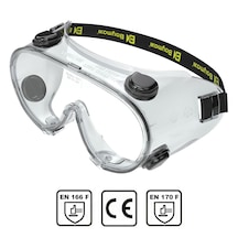 Baymax S1551 Ventilli Koruyucu Gözlük Şeffaf Google İş Gözlüğü N11.2601