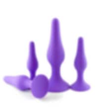 X-sense Mor 4 Farklı Model Ve Ölçülerde Anal Plug Set