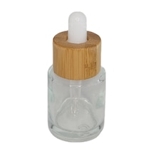 Damlalıklı Bambu Kapaklı Cam Şişe 20 Ml 1560 Adet