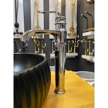 İsaoğlu Yapı Çanak Lavabo Bataryası Silver Gümüş Çanak Armatür Vintage Model 5 Yıl Gümüş