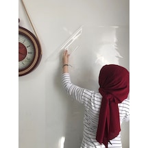 2 Tane Şeffaf Akıllı Kağıt Tahta Yazı Tahtası 100X120 Cm + Kalem