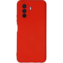 Huawei Nova Y70 Kılıf Nano İçi Kadife Silikon - Kırmızı Diğer