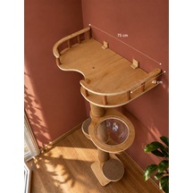 Modern/lüks Kedi Kulesi, Kedi Evi Ve Tırmalama Kulesi, Kedi Kulesi, 2mt Yükseklik