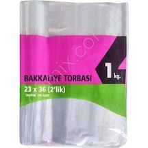 Arma Şeffaf Bakkaliye Torbası Poşeti 2'Lik 23 X 36
