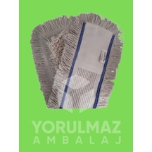 80 Cm Kat Kesik Mop Endüstriyel Nemli Mop Yedeği Yüksek Emici Geniş Alan Zemin Temizlik Bezi Beyaz
