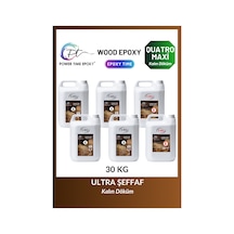30 Kg Wood Epoxy Quatro Maxi/ Kalın Döküm Şeffaf Epoksi Reçine