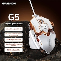 Willowhaven Eweadn G5 Sesli Usb Oyun Faresi 8 Butonlu Metal Mekanik Kuyruk Ayarlı Diğer