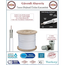 Anten Uydu Kablosu - Rg6 - U4 - 15 Metre