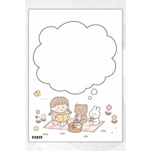 A5 Bloknot Çizgisiz Defter - 50 Yaprak - Memopad - Notepad - Not Defteri - Not Kağıdı - 3646 Çok Renkli