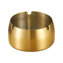 Çelik Gold 8 Cm Derin Kafe Restaurant Lokanta Yuvarlak Kül Tablası Küllük Mt173s