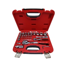 Ceta Form C20-35PH4 1/4"+1/2" 6 Köşe Lokma Takımı 35 Parça
