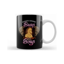 Funny Always Choose Bays Over Boys Horseriding Pun Kupa Bardak Porselen Karışık