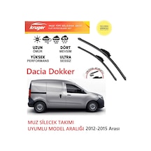 Dacia Dokker 2013 Model Muz Silecek Takımı Araca Özel Aparat