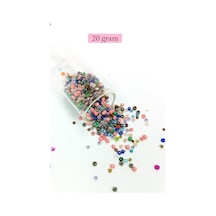 Dökme Cam Kum Boncuk 8/0 3 Mm - 20 Gram - Çok Renkli - Bnc158 Diğer