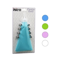 İbico İ22-158 Pasta Seti 11 Parça - Krema Torbası, 9 Metal Sıkma Ucu, Uç Tutucu Adaptör