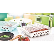 Yumurta Saklama Kabı 24 Lü. Plastik Beyaz Diğer