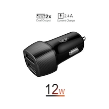 Linktech Çift Çıkışlı 12W Araç Şarj Aleti C490 Safe