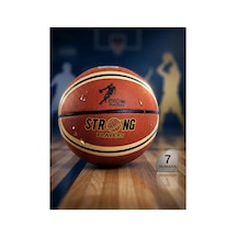 Basketbol Topu X-strong İç Dış Mekan Koyu Kahverengi 7 Numara Kahverengi