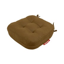 Çift Kat Sandalye Minderi Fermuarlı Yıkanabilir Kılıf Bağcıklı Su Ve Yağ İtici 42x42x8 Cm Kahverengi Diğer