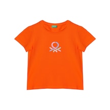 United Colors Of Benetton Kız Çocuk Tshirt Ben.g21242 Turuncu