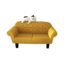 Sarı Koltuklu Kedi Mini Figür