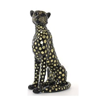 Polyester Jaguar Figürü Dekoratif Hediyelik -