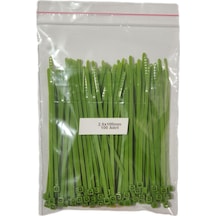 Plastik Kablo Bağı - Açık Yeşil - 2.5 MM x 100 MM - Cırt Kelepçe