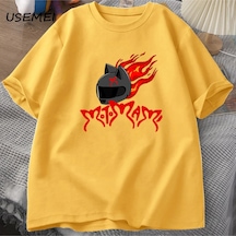 Flood Of Style Rosalia Motomami T-shirt Erkek Kadın Hip Hop 90s Rap İspanyolca Rosalia T Shirt Yaz Pamuk Kıs Sarı