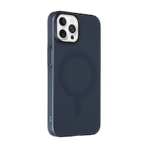Apple Uyumlu iPhone 14 Pro Kılıf Ultra İnce Mat Magsafe Sert Pc Tuna Kapak Lacivert