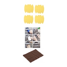5li Set Araba Kapı Kolu Koruyucu Çizilme Önleyici Şeffaf Sticker Film Koruma Seti