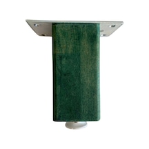 Kale 10cm Ayarlı Ahşap Ayak Mobilya Masa Ve Dolap Ayağı 10cm Yeşil Kayın/gürgen Ağacı