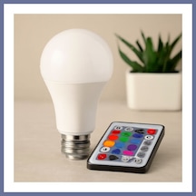 Bezos Kumandalı Rgb E27 Led Ampul 9w - 700 Lm, 15000 Saat Dlra Lm, Saat