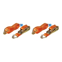 Safeset Sg-27 25mm 1 İnç Spanzet 4 Mt Kolon Takım 400-800 Kg Kaldırma 6 Mm Çift J Kanca 1.1 Yük Standart