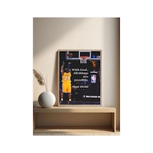 Poster Nba Kobe Bryant Ahşap Çerçeveli Dekoratif Tablo Çok Renkli - 867737023 Çok Renkli