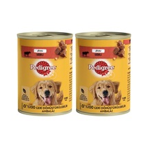 Köpekler İçin Biftekli Konserve Yaş Mama 400 G 2li Paket