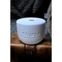 Tuse Candles Beyaz Beton Mum