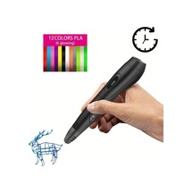 Xuweiwei 06a Plus 3d Yazıcı Kalemi Siyah 12 Renk Pla Filament 2377 Cm Taşınabilir Çanta Yanmaz Kapak Çizim Defteri Şeffaf Pano Usb Kablosu Mavi Çanta