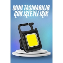 Işıldak - 120 - Usb Şarjlı Cep El Feneri Tnabilir Mini Led Işık - Novapazr - Çok Fonksiyonlu Çok Renkli