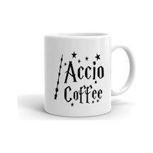 Accio Cafe Baskılı Seramik Beyaz Kupa