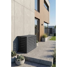 Klima Motoru/dış Ünite Gizleme/koruma Kafesi S 9000 Btu - 18000 Btu 98x50x70 H Alüminyum Stage Antrasit