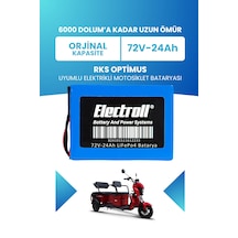 Rks Optimus Batarya Standart Kapasite Lifepo4 72v 24ah Elektrik