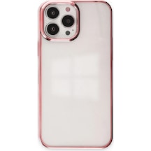 Apple Uyumlu iPhone 13 Pro Max Kılıf Element Silikon Pembe\