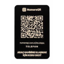 Numaraqr Qr Kodlu Araç Numaratörü Sticker Cam Içi Park