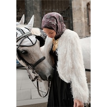 Freshscarfs Vintage Echo Desen Şal Erik Çürüğü