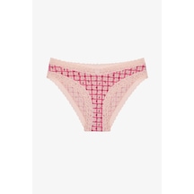 Penti Açık Pembe Rahat Pamuklu Çiçekli Slip Külot Soft Pınk