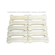 Gardenmix Sütlü Deri Kemik12 CM 50-60 G. 10lu Paket
