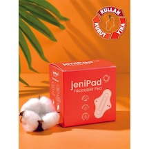 W.Beside Jenipad Pamuk Yıkanabilir Sızdırmaz Beyaz Kadın Pedi Günlük 6 Adet