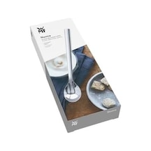 Nuova Çelik 6&apos Lı Gümüş Macchiato Kaşığı Açık Ahşap