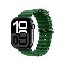 Watch 10 42mm Uyumlu Zore Krd-75 Silikon Kordon-koyu Yeşil